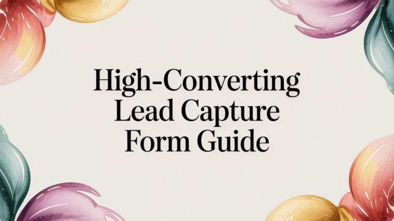 High-Converting Lead Capture Form Guide