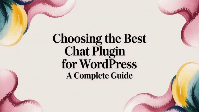 Choosing the Best Chat Plugin for WordPress A Complete Guide