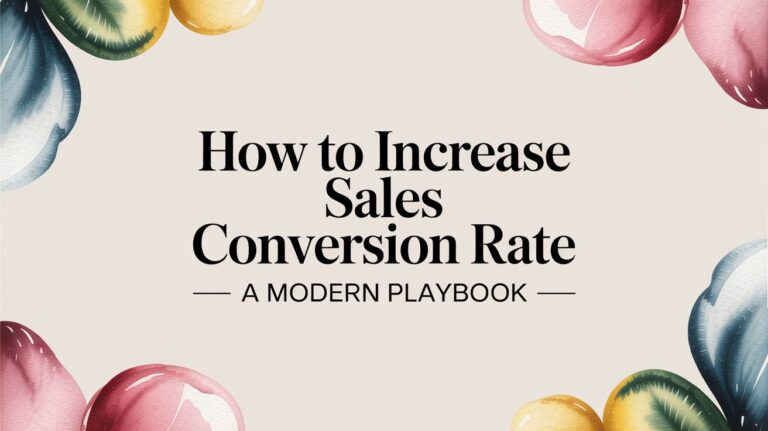 How to Increase Sales Conversion Rate A Modern Playbook