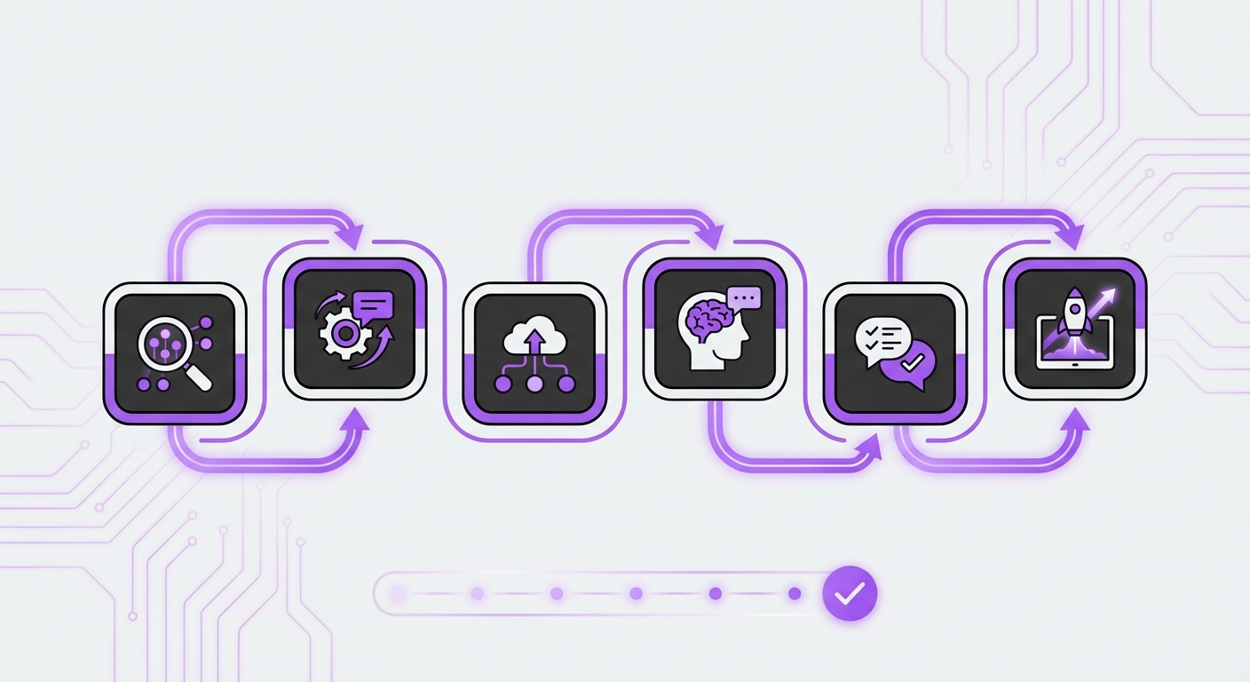 Illustration for: Step-by-Step: Implementing Your AI Support Strategy
