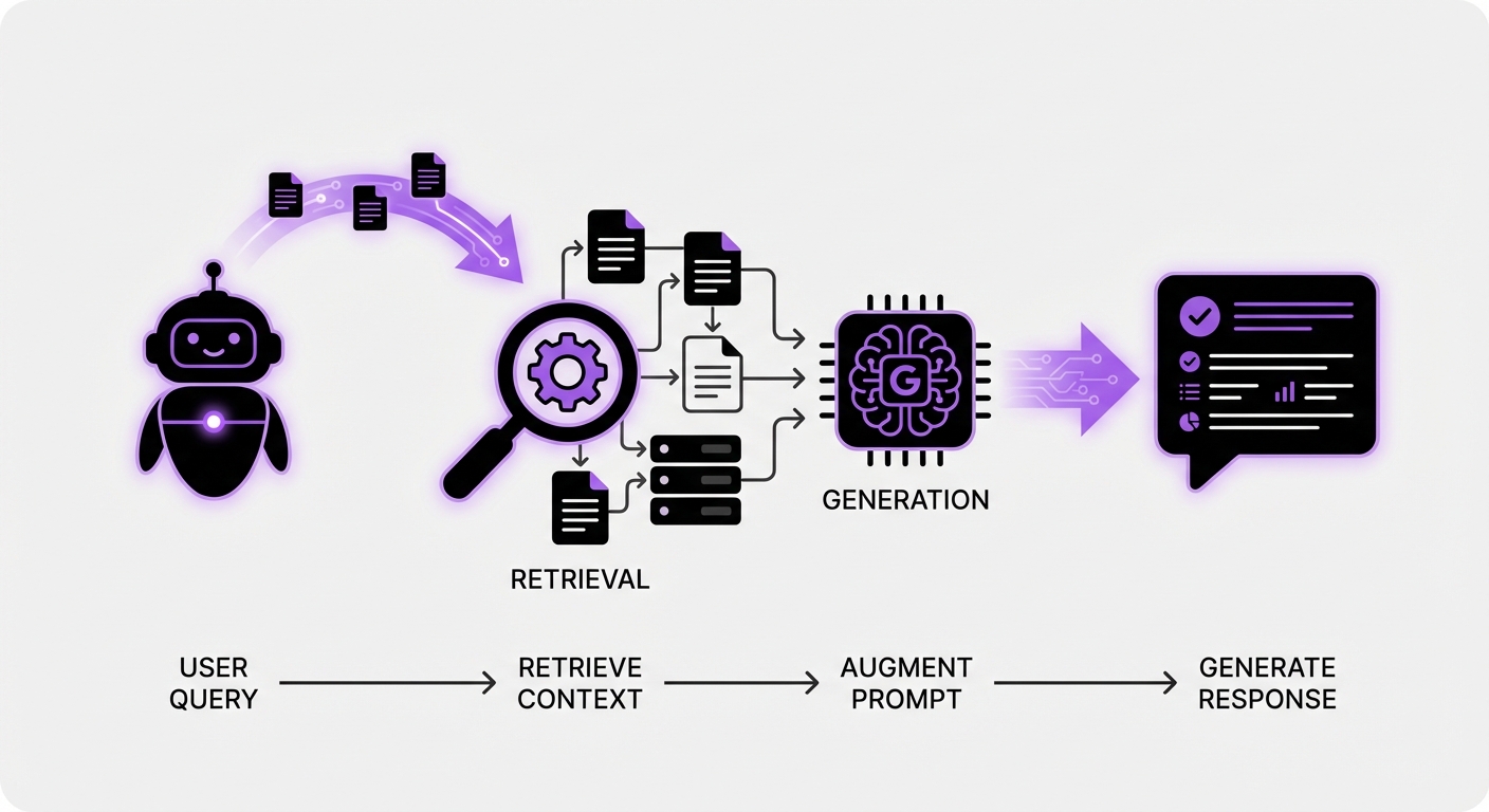 Illustration for: 2. Implement Retrieval-Augmented Generation (RAG)