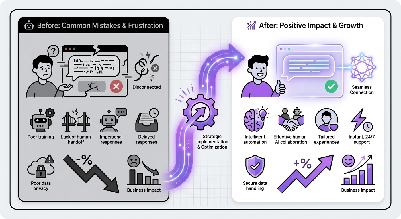Illustration for: Common Mistakes to Avoid When Using Chatbots for Support