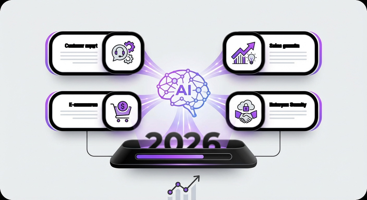 Illustration for: Top AI Chatbot Platforms for Businesses in 2026