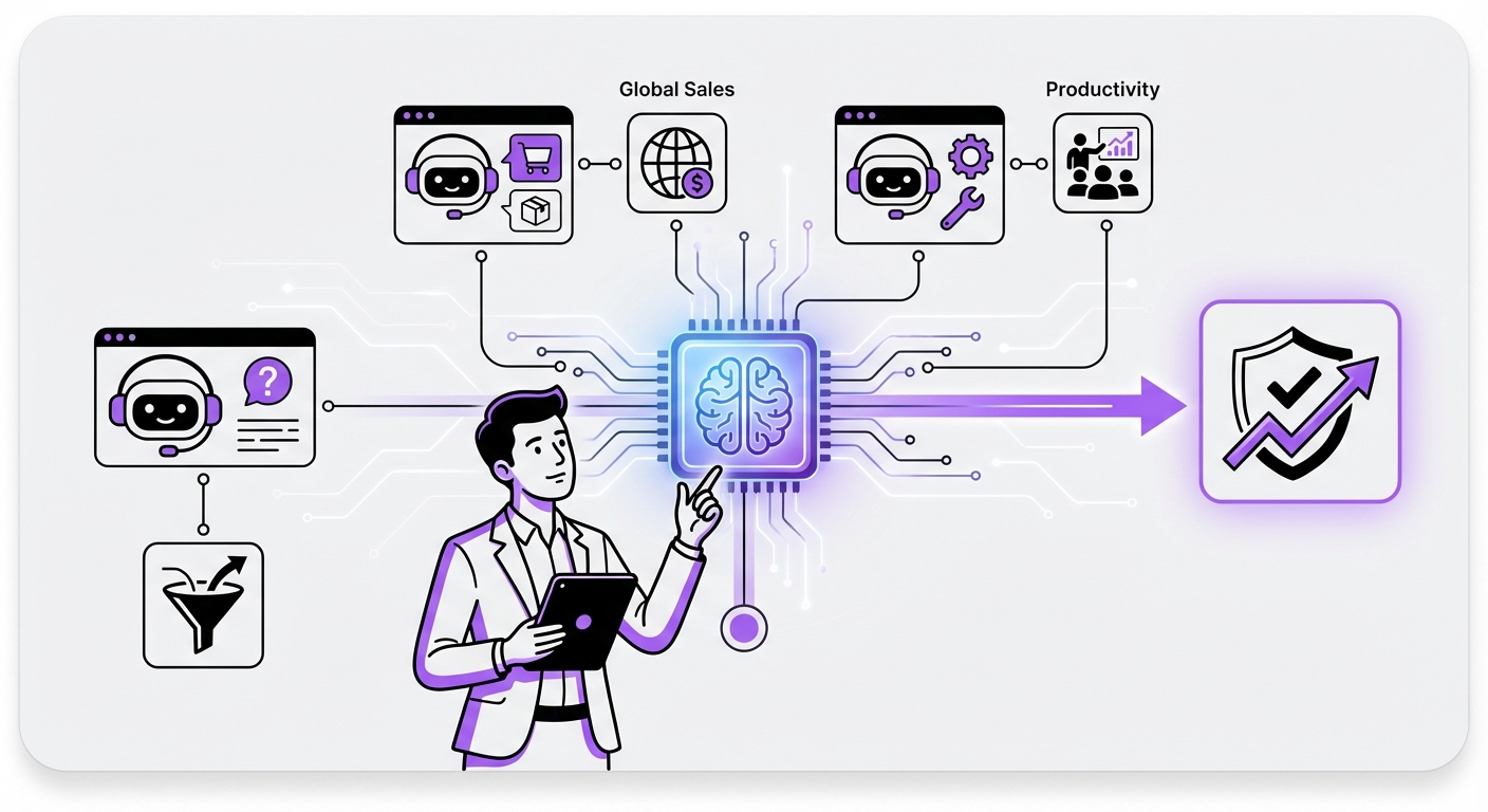Illustration for: How to Choose the Right AI Chatbot for Your Business