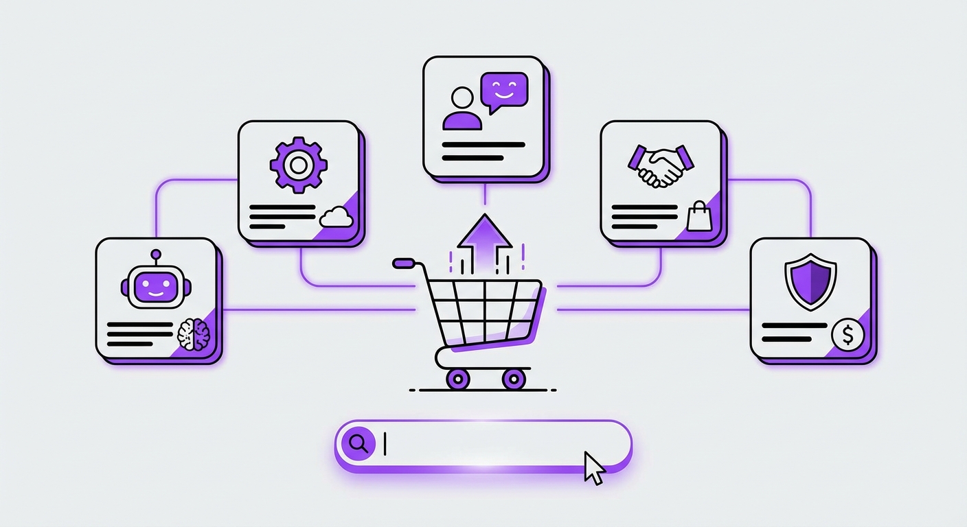 Illustration for: Top 5 Chatbot Solutions for E-commerce Success