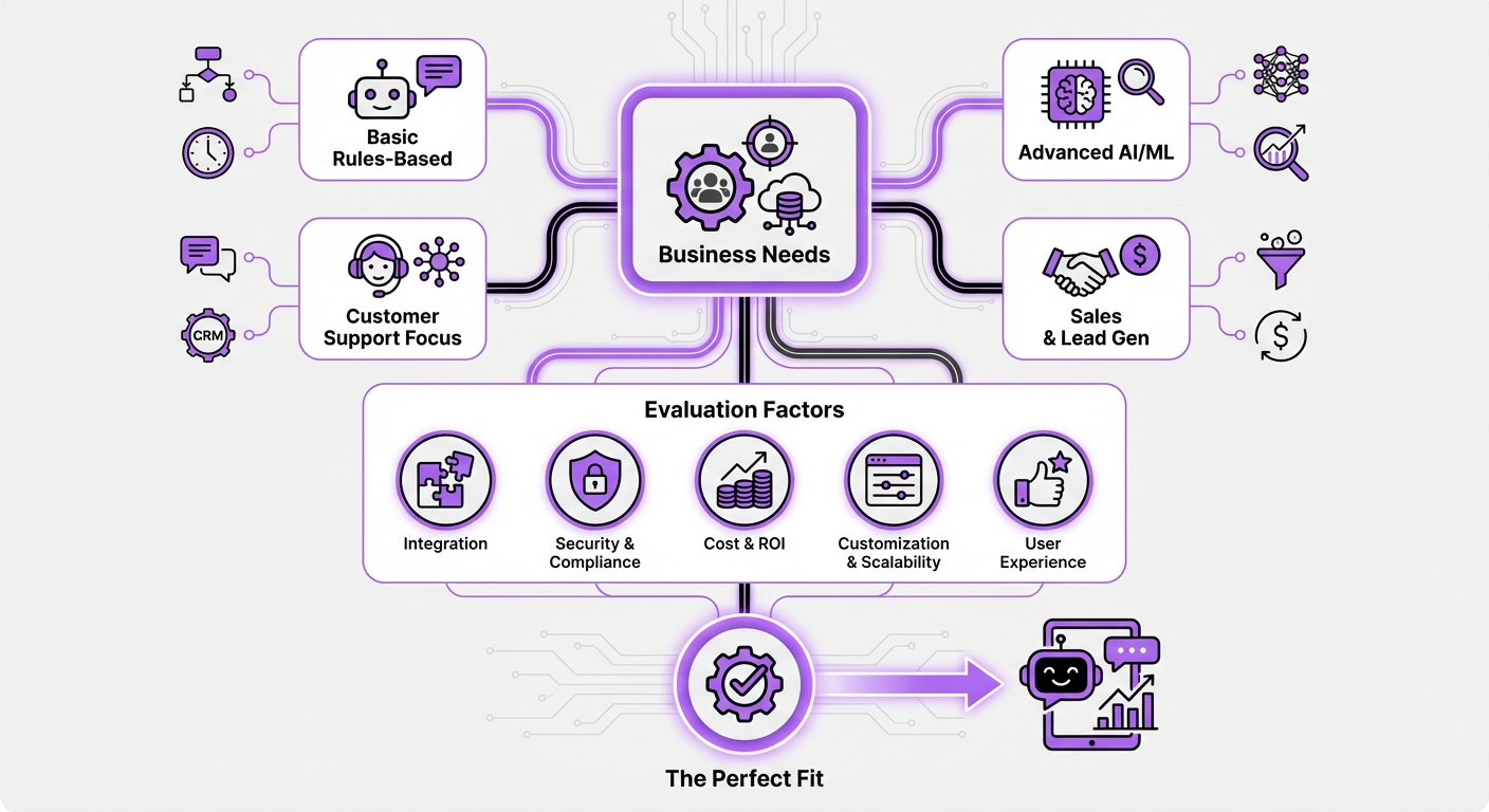 Illustration for: How to Choose the Right AI Chatbot for Your Business