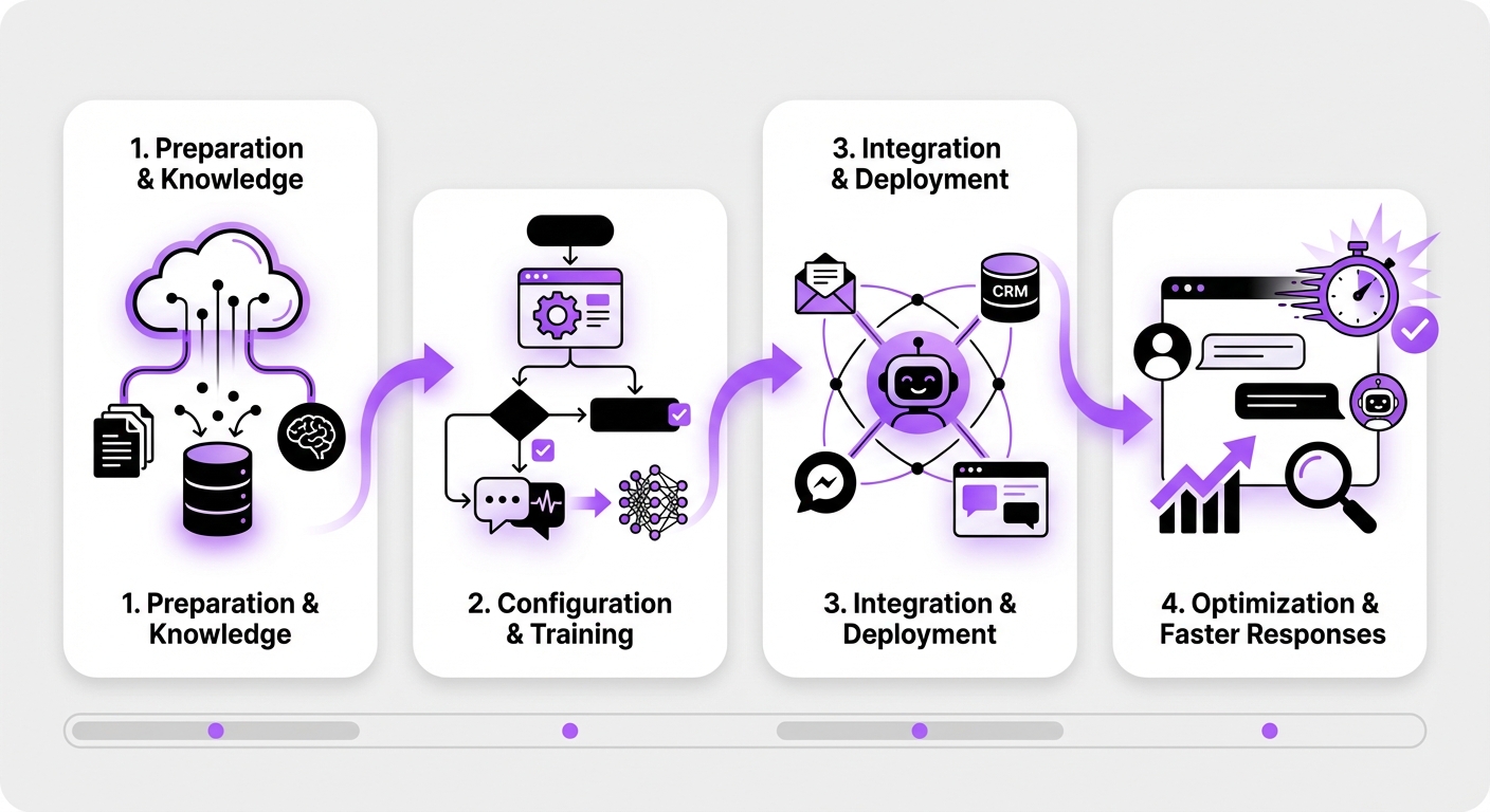 Illustration for: A Step-by-Step Guide to Using Chatbots for Faster Responses
