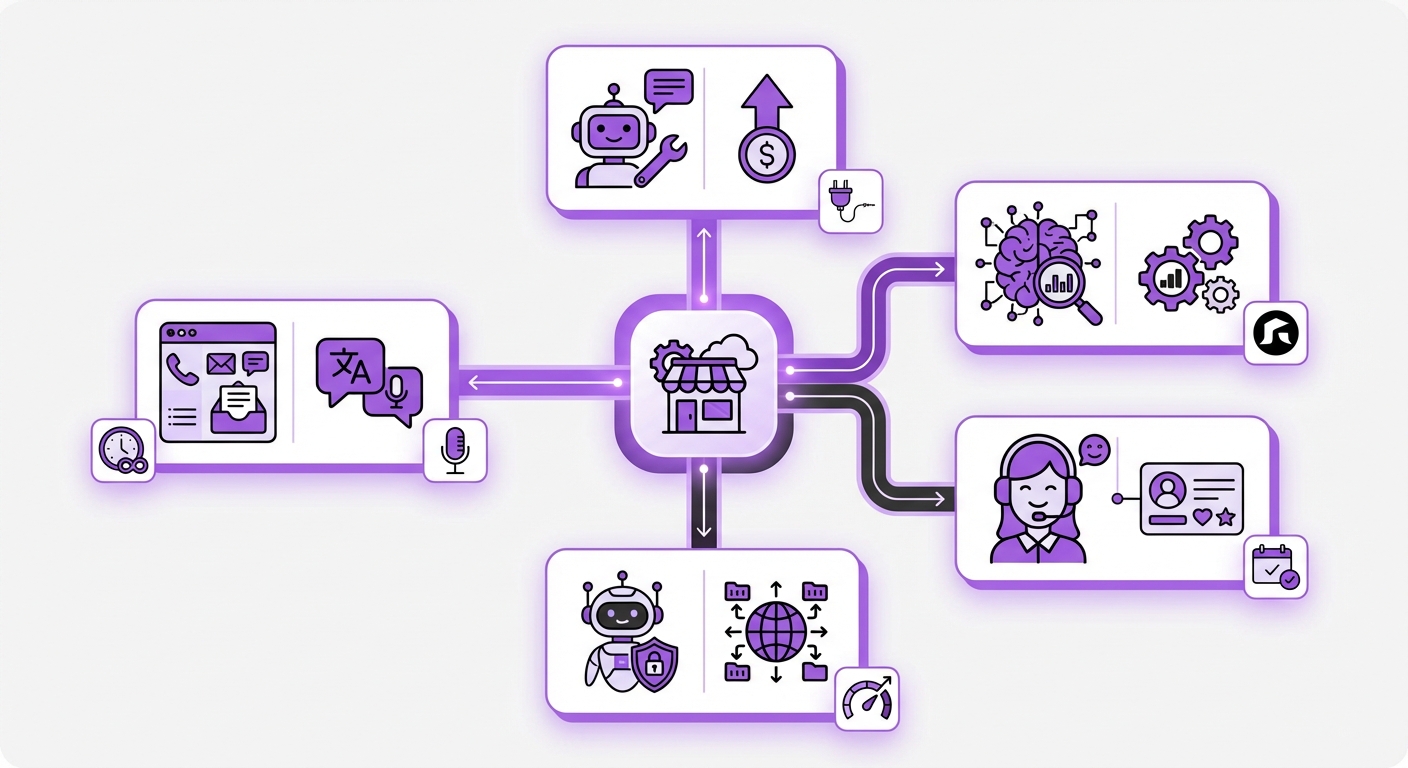 Illustration for: The Top 5 AI Chatbots for Small Business Customer Service