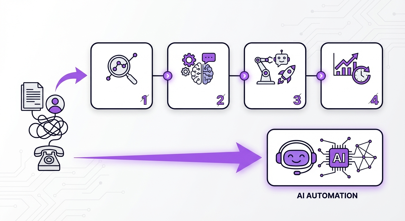 Illustration for: A Step-by-Step Guide to AI Customer Service Automation